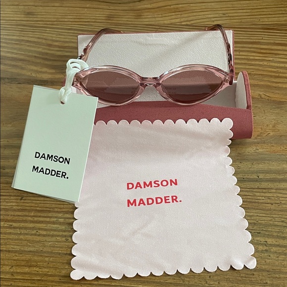 Damson Madder Accessories - NWT Damson Madder Pink Slim Oval Sunglasses